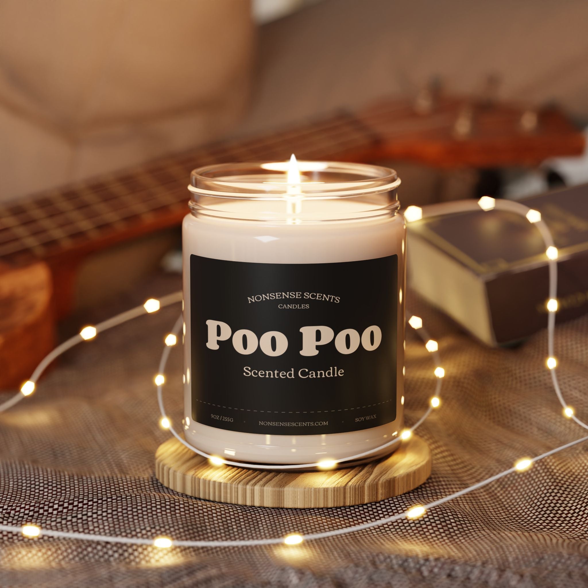Poo Poo Scented Candle - Funny Gag Gift Candle by Nonsense Scents