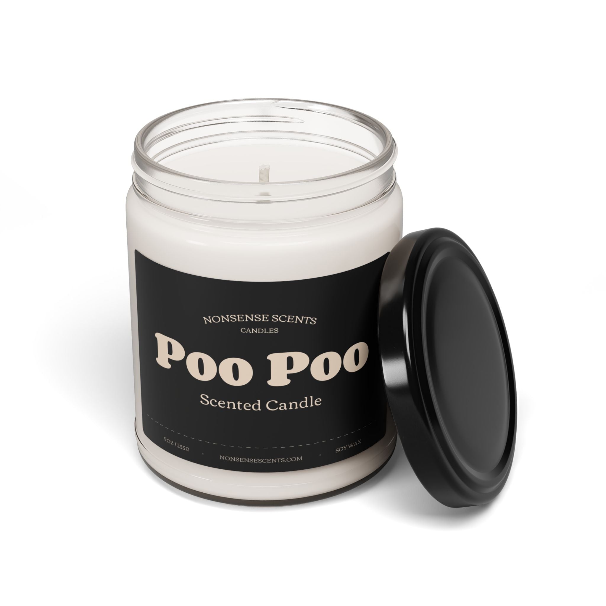 Poo Poo Scented Candle - Funny Gag Gift Candle by Nonsense Scents