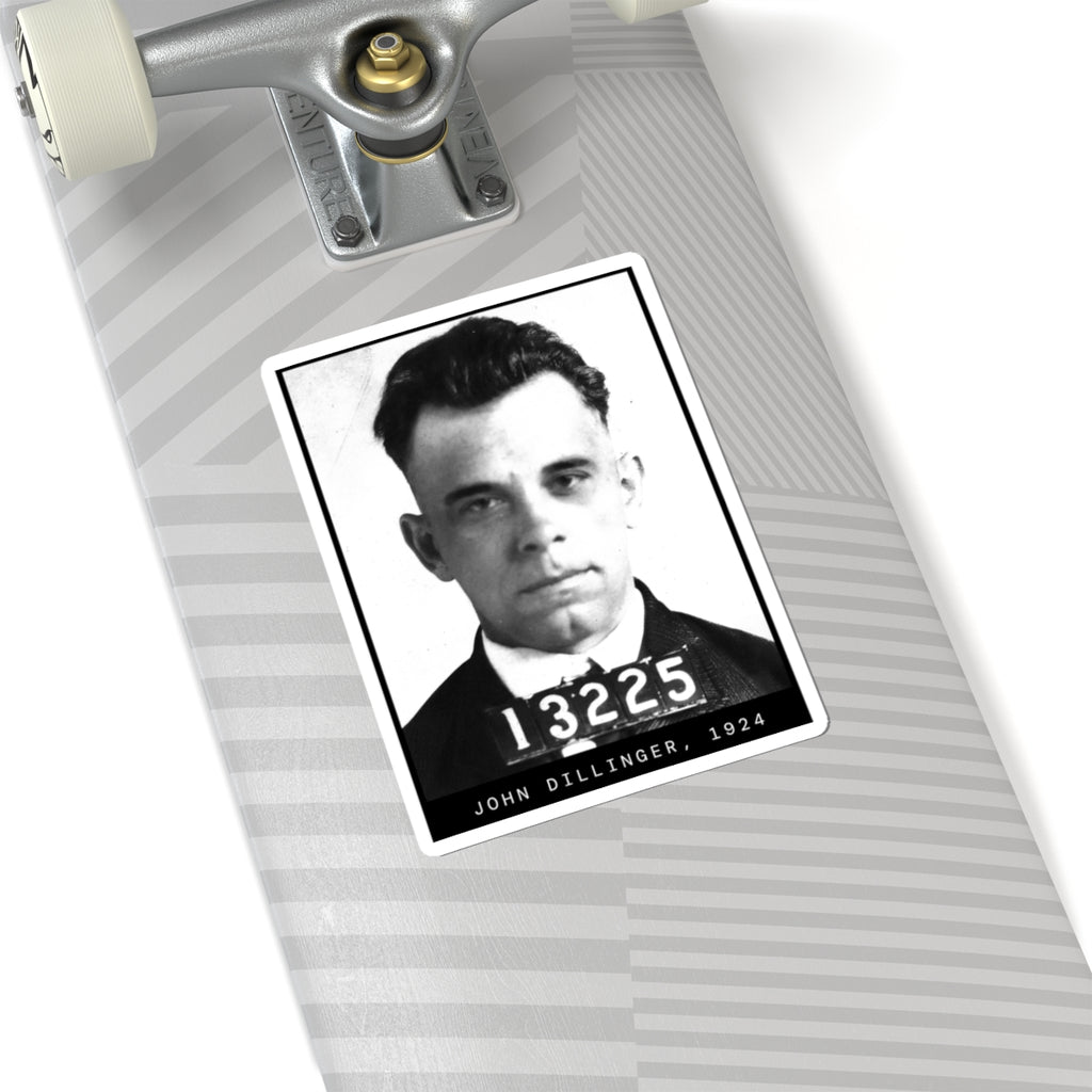 John Dillinger 1924 Gangster Mugshot Sticker
