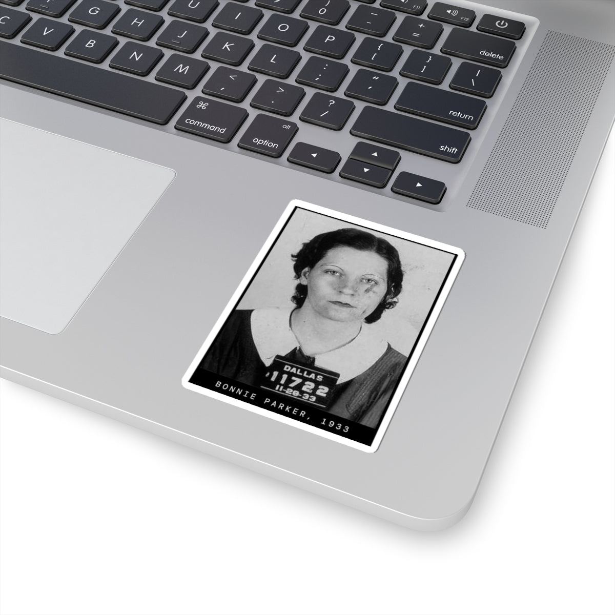 Bonnie Parker 1933 Outlaw Mugshot Sticker