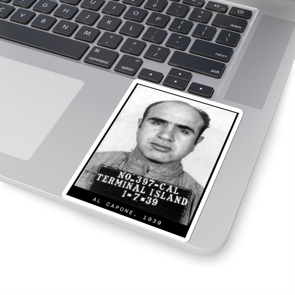 Al Capone 1939 Gangster Mugshot Sticker