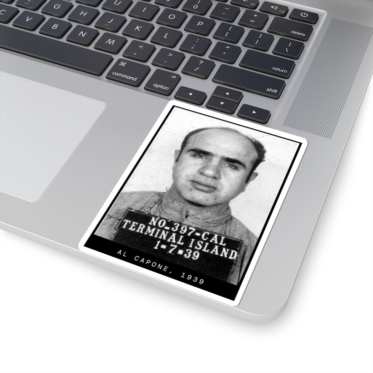 Al Capone 1939 Gangster Mugshot Sticker