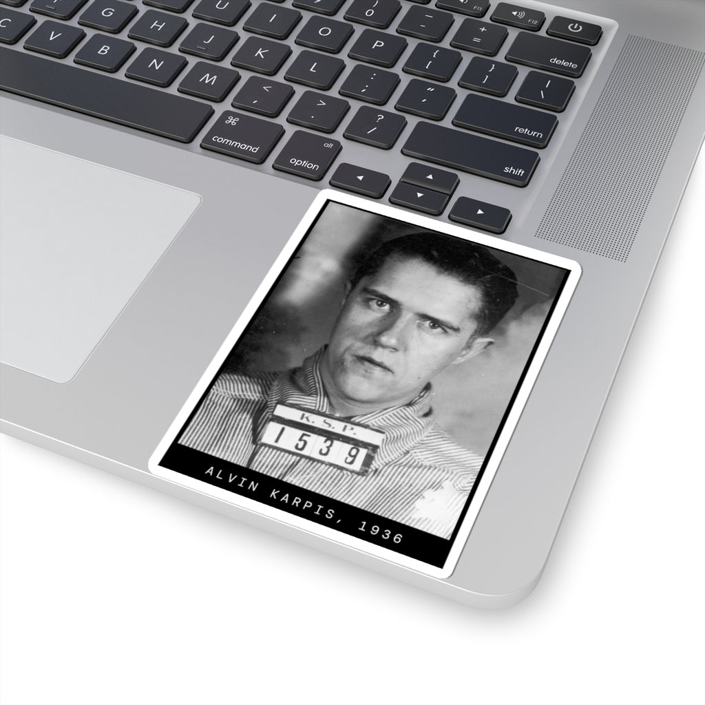 Alvin Karpis 1936 Gangster Mugshot Sticker