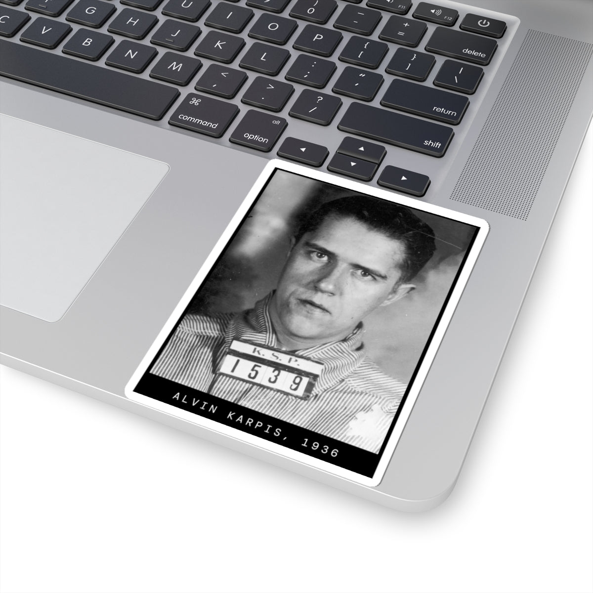 Alvin Karpis 1936 Gangster Mugshot Sticker