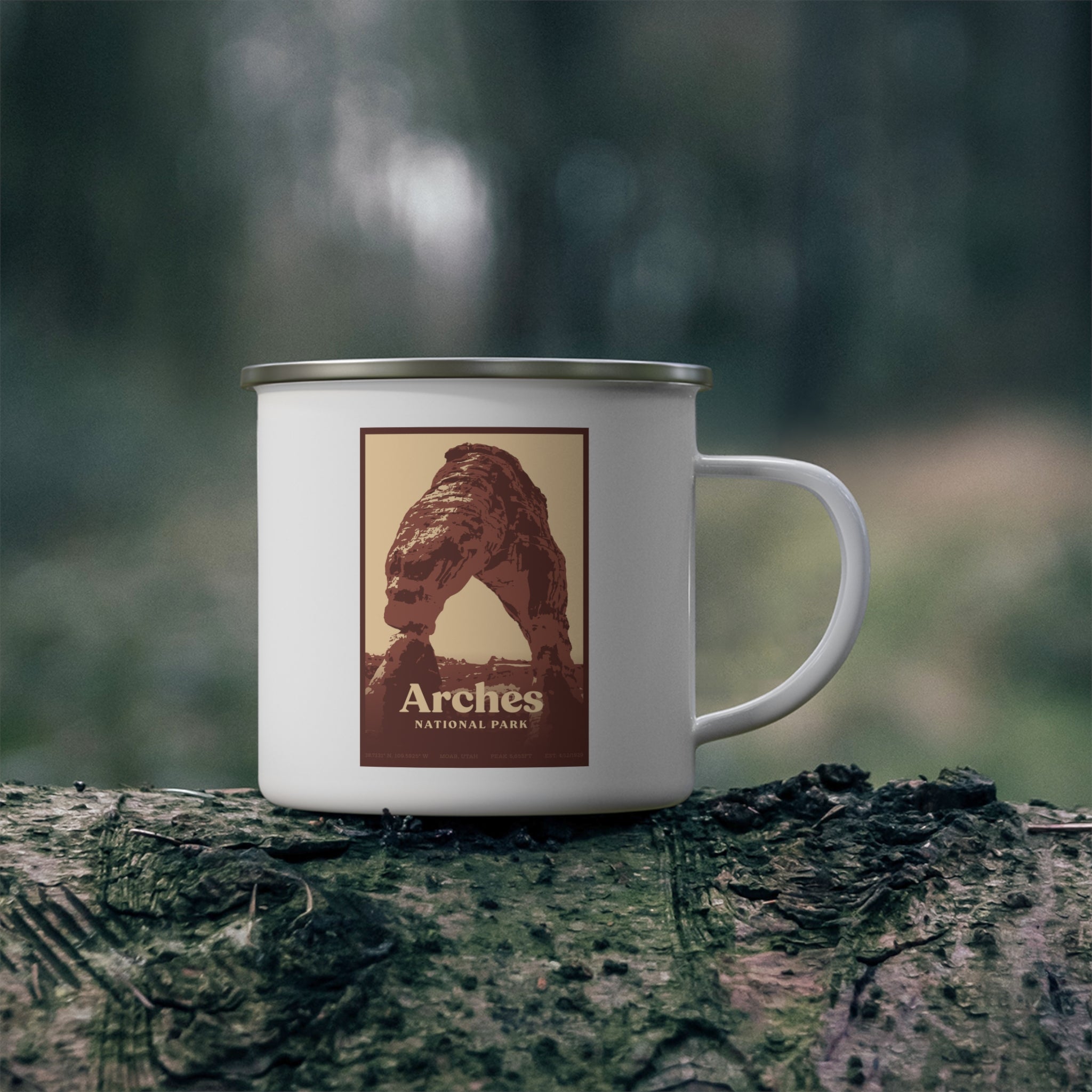 Arches National Park Camping Mug (Moab, Utah) Adventure Outdoorsy Travel Cup
