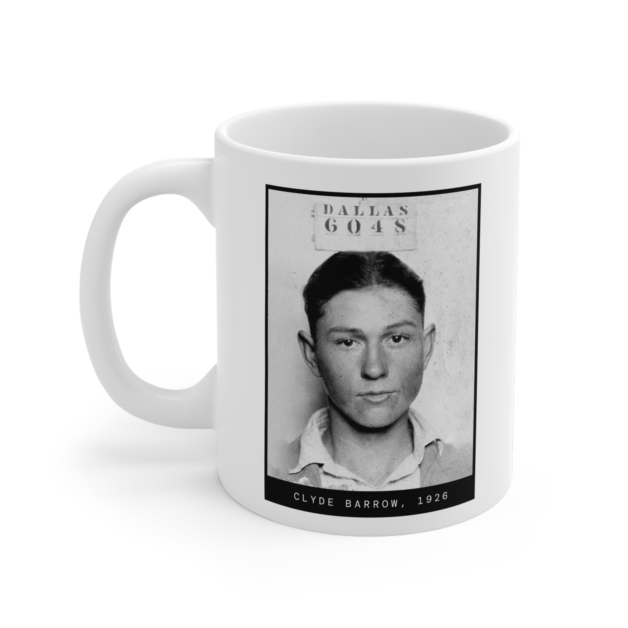 Clyde Barrow 1926 Outlaw Mugshot Mug