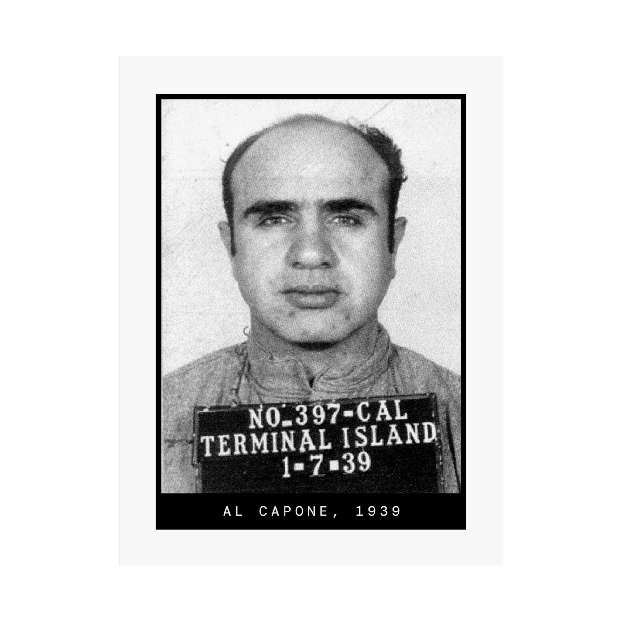 Al Capone 1939 Gangster Mugshot Poster