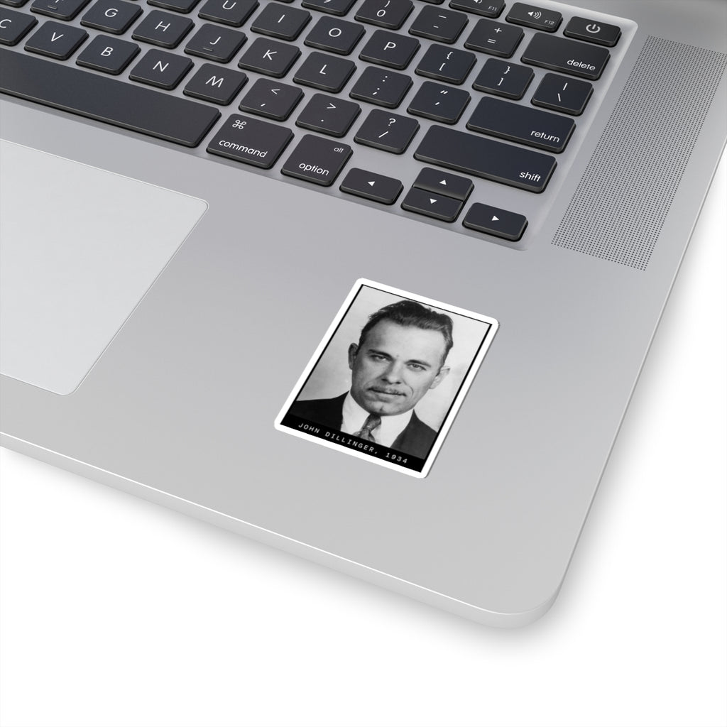 John Dillinger 1934 Gangster Mugshot Sticker