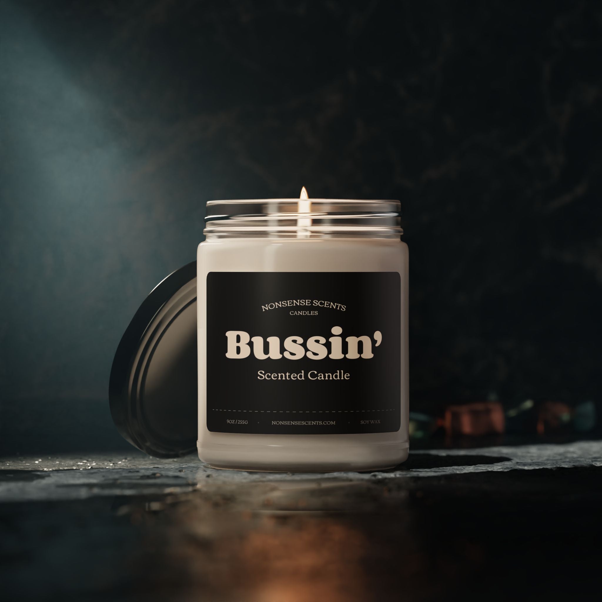Bussin' Scented Candle - Funny Farm Gag Gift Candle by Nonsense Scents