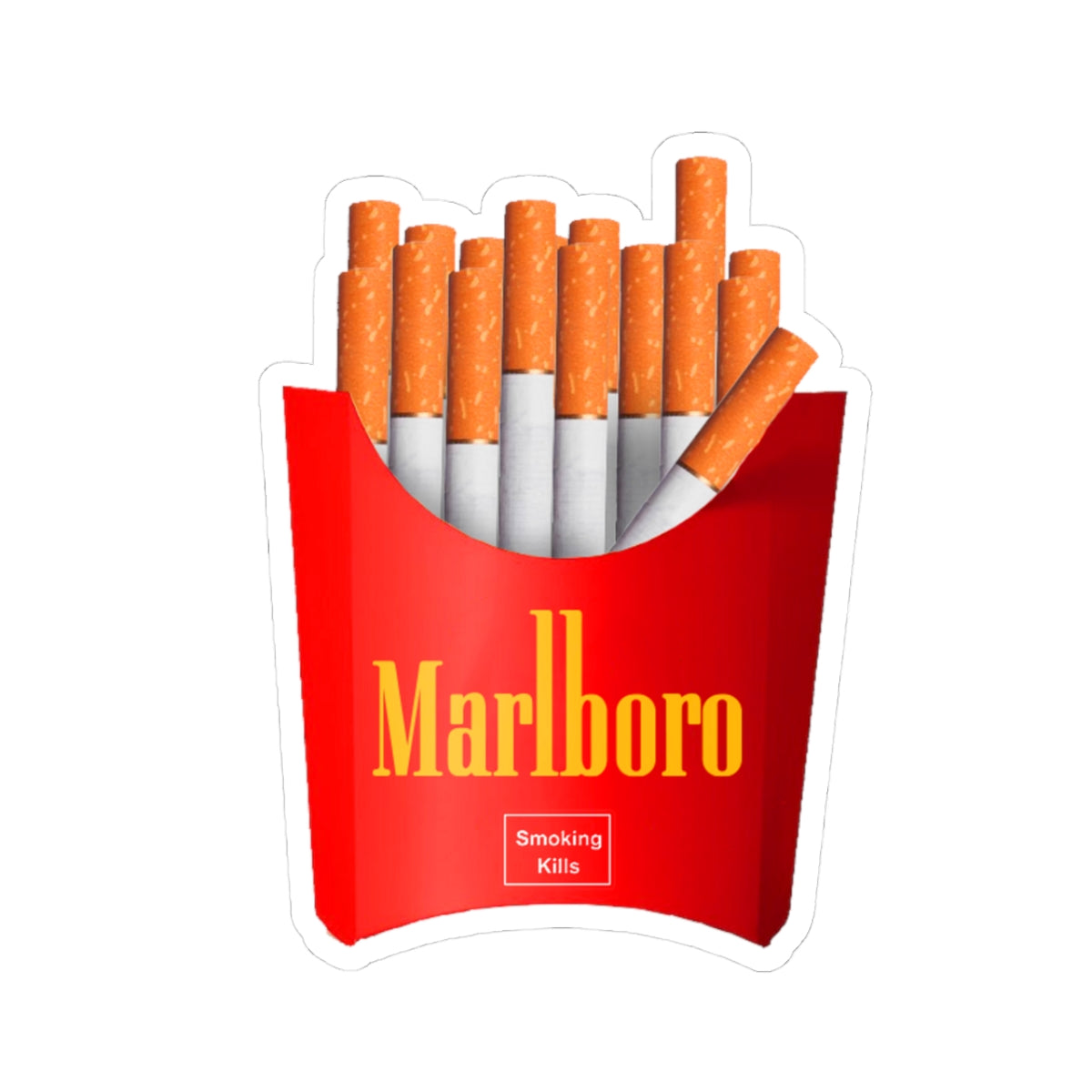 Marlboro Meal, Gourmet Cigarettes Sticker